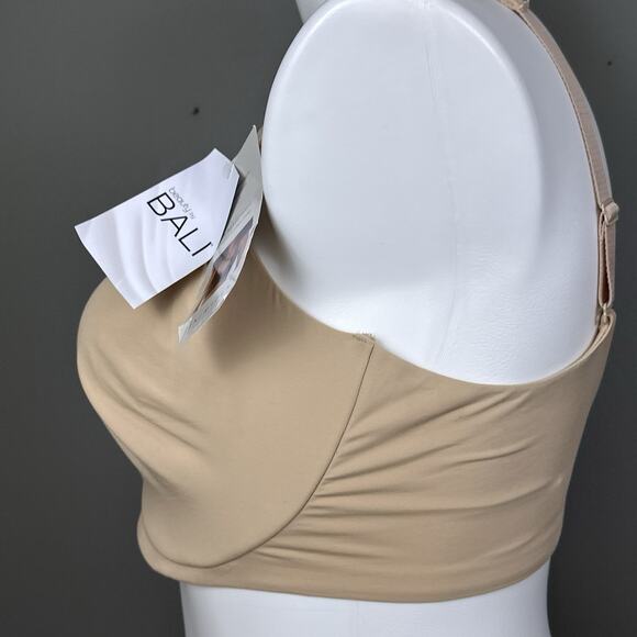 Beauty by BALI Women’s 40DDD Minimizer Underwire Bra DFB115 Smoothing Beige NEW - Picture 4 of 9